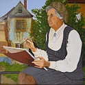 05  Mutter Anneliese Kniss beim Zeichnen